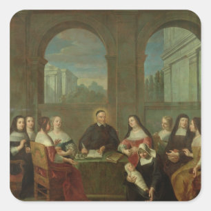 Adesivo Quadrado St. Vincent de Paul e irmãs da caridade