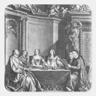 Adesivo Quadrado St. Vincent de Paul e Jules cardinal Mazarin