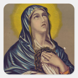 Adesivo Quadrado Stabat Mater Nossa Senhora das Dores Arte Devocion