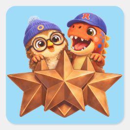 Adesivo Quadrado Stage three final series sticker sheet for teacher