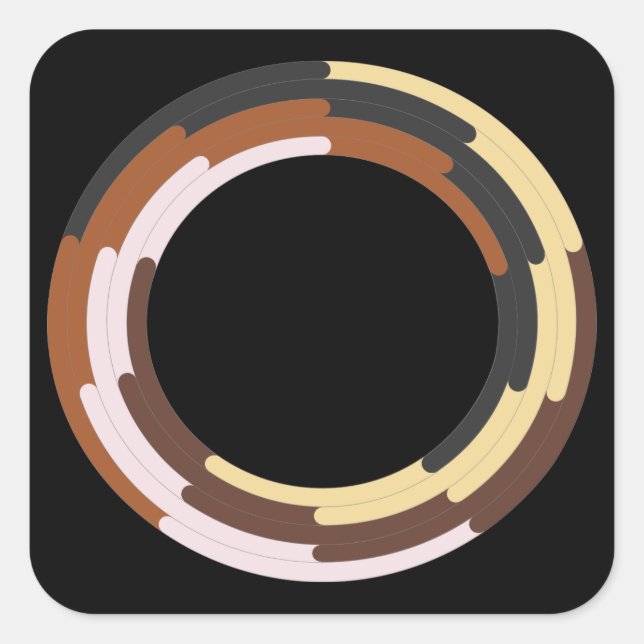 Adesivo Quadrado Stand For Racial Unity Sticker (Frente)