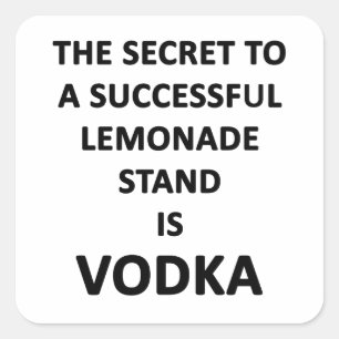 Adesivo Quadrado Stand Lemonade