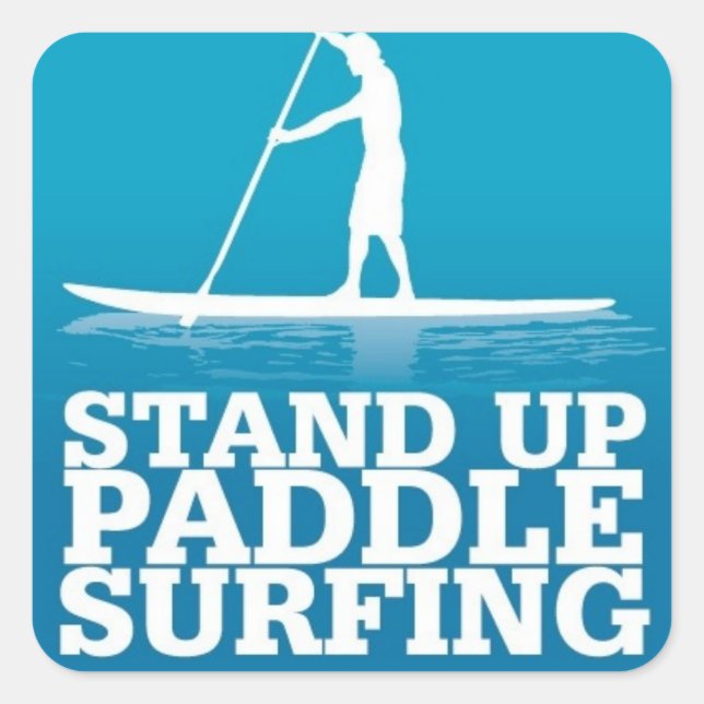 Adesivo Quadrado stand up paddle (Frente)