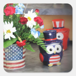 Adesivo Quadrado Star Spangled