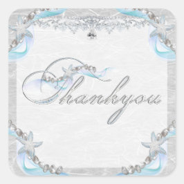 Adesivo Quadrado Starfish Gem Stickers