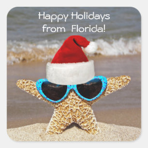 Adesivo Quadrado Starfish Natal