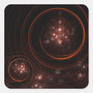 Adesivo Quadrado Starlight Abstrato Art Square Sticker