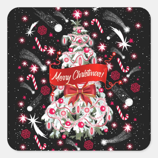 Adesivo Quadrado Starry Night (Frente)