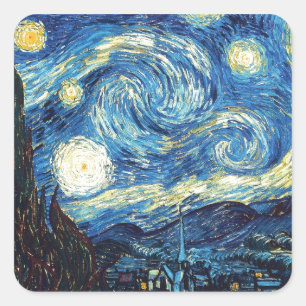 Adesivo Quadrado Starry Night