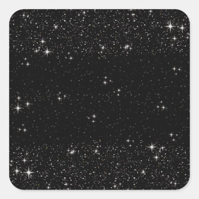 Adesivo Quadrado Starry Night Square Sticker (Frente)