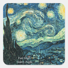 Adesivo Quadrado Starry Night Stickers