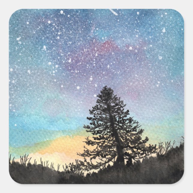 Adesivo Quadrado Starry Sky (Frente)