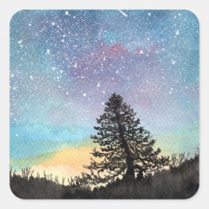Adesivo Quadrado Starry Sky
