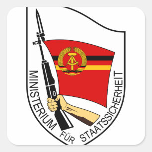 Adesivo Quadrado Stasi - DDR (Deutsche Demokratische Republik)