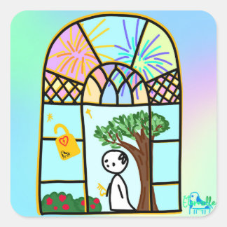 Adesivo Quadrado Stay in the Light 