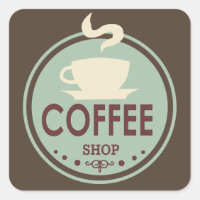 Steamy Café compro texto artístico autocolante