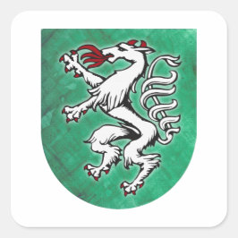 Adesivo Quadrado Steiermark Österreich gemalter Panther