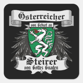 Adesivo Quadrado Steirer von Gottes Gnaden Steiermark Österreich