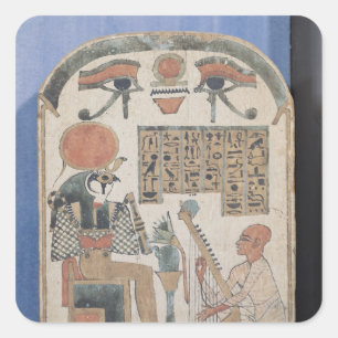 Adesivo Quadrado Stela do harpist Djedkhonsuiuefankh