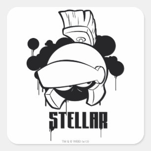 Adesivo Quadrado Stellar MARVIN THE MARTIAN™