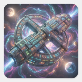 Adesivo Quadrado Stellar Path – Journey Through the Universe´8