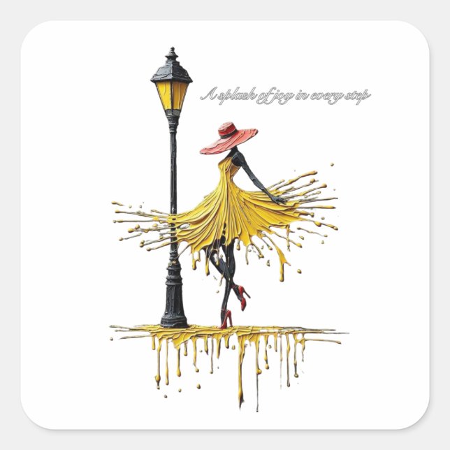 Adesivo Quadrado Sticker (Frente)