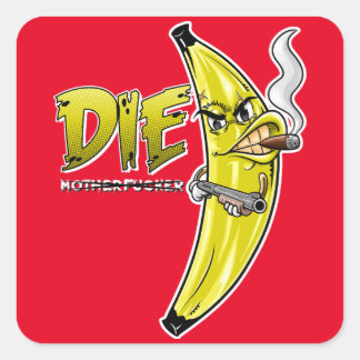 ADESIVO QUADRADO STICKER BANANA KILLER