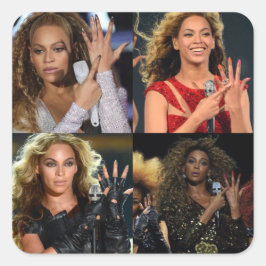 Adesivo Quadrado Sticker Beyoncé 'Put a ring on it'