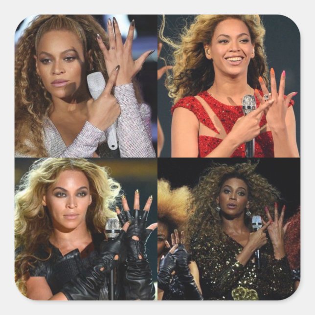 Adesivo Quadrado Sticker Beyoncé 'Put a ring on it' (Frente)