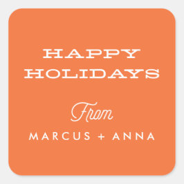 Adesivo Quadrado Sticker de Feriados Felizes