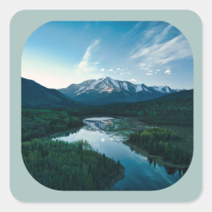 Adesivo Quadrado Sticker dos Sonhos das Montanhas