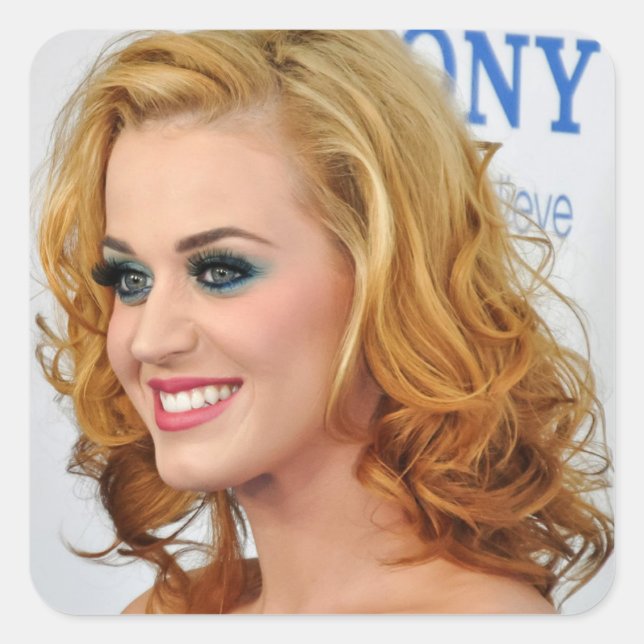 Adesivo Quadrado Sticker Katy Perry (Frente)