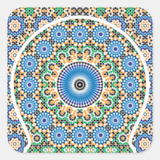 Adesivo Quadrado Sticker no estilo marroquino