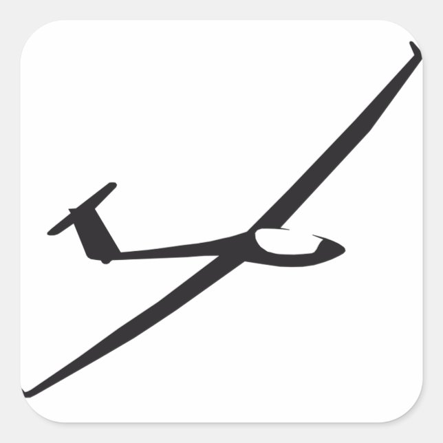 Adesivo Quadrado Sticker planador invertido (Frente)