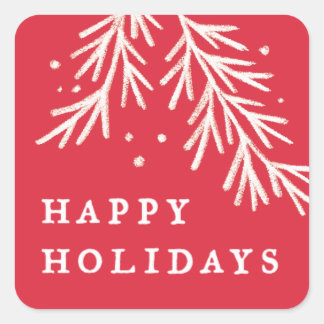 Adesivo Quadrado Sticker Praça Maravilha de inverno