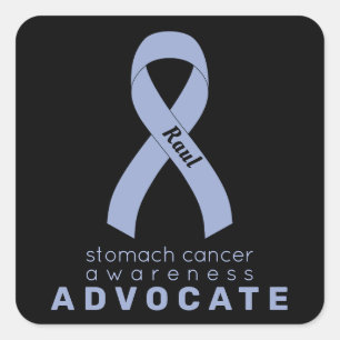 Adesivo Quadrado Sticker Preto Quadrado do Cancer de Estômago