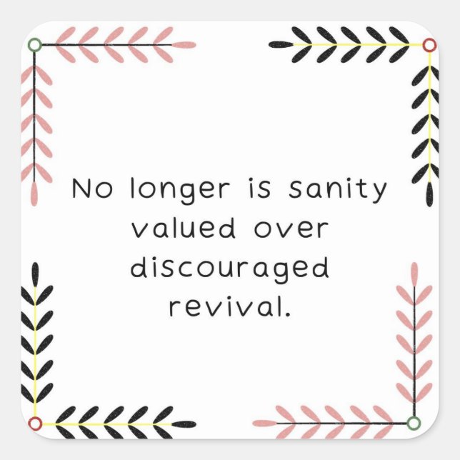 Adesivo Quadrado Sticker quadrado (Frente)