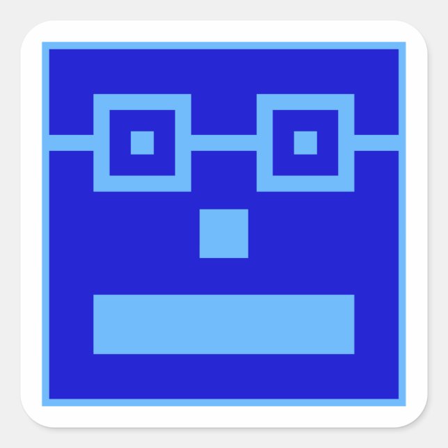 Adesivo Quadrado Sticker Quadrado (Frente)