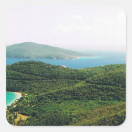 Adesivo Quadrado Sticker quadrado com cena de Thomas Island Santo