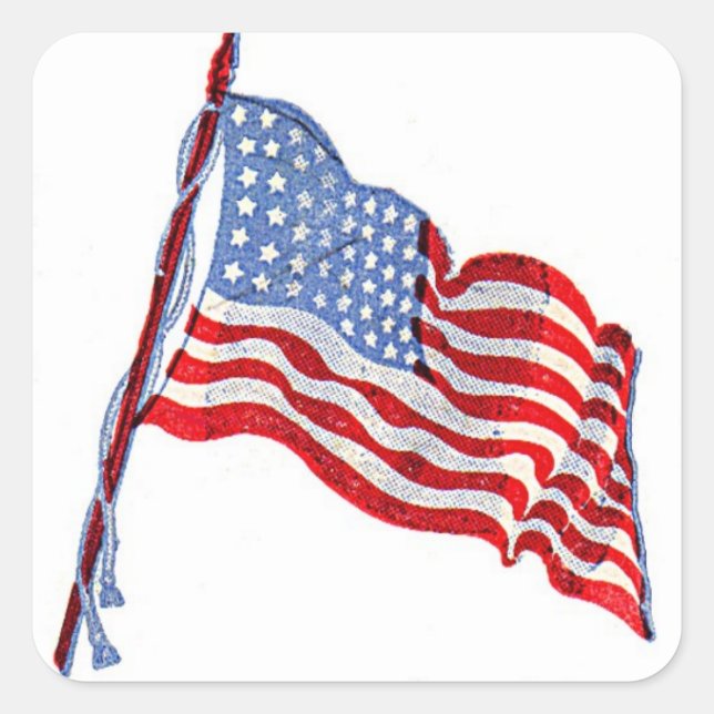 Adesivo Quadrado Stickers Americanos (Frente)