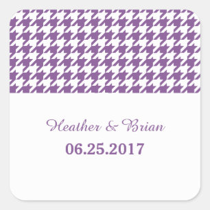 Adesivo Quadrado Stickers de Casamento de Quarto-Duplo