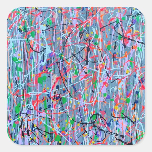 Adesivo Quadrado Stickers de irmã torcida (Frente)