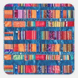 Adesivo Quadrado Stickers for Kids' Party