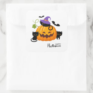 Adesivo Quadrado Stickers Halloween