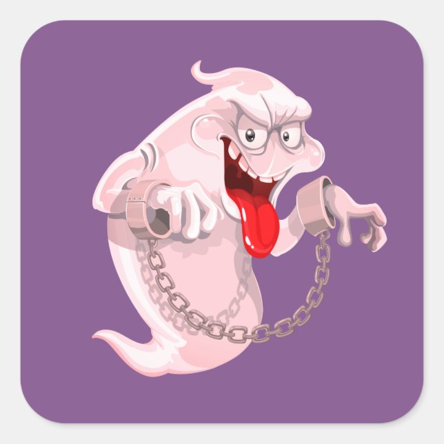 Adesivo Quadrado Stickers Halloween (Frente)