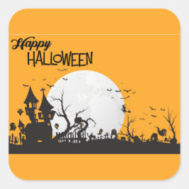 Adesivo Quadrado Stickers Halloween