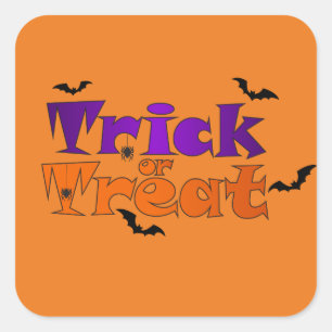 Adesivo Quadrado Stickers Halloween