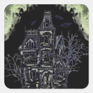 Adesivo Quadrado Stickers Halloween