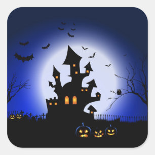 Adesivo Quadrado Stickers Halloween