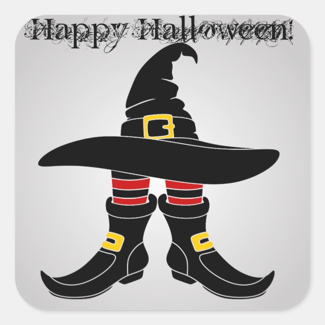 Adesivo Quadrado Stickers Halloween (Frente)